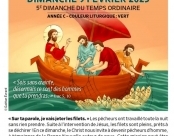 CAPPELLE EN PEVELE  à 18h00 samedi 8 février 2025 ---- le dimanche 09 février 2025, AVELIN  à 10h30  et à MERIGNIES la messe des jeunes à 18h30 .